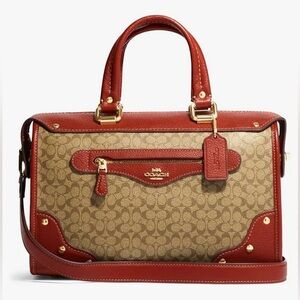 COACH Millie Color Block Signature Medium Satchel Handbag PRICE IS FIRM